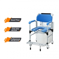 My-R098A Bequemer Toilettenrollstuhl für behinderte Menschen Rollstuhl Bett mit Sitz